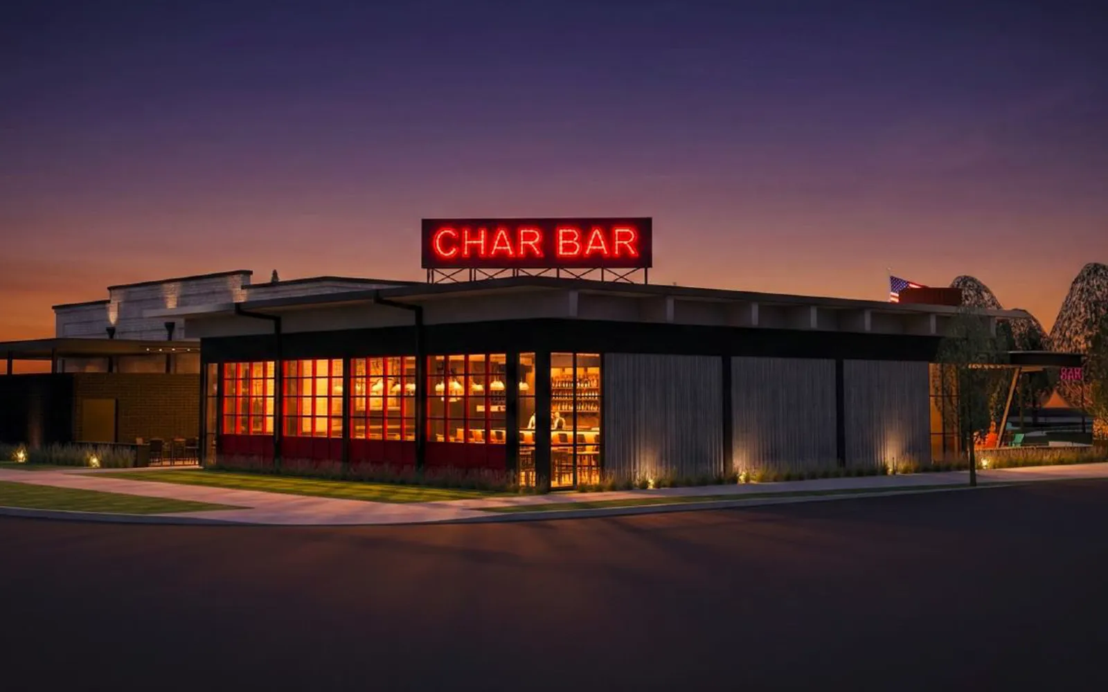 Char Bar Olathe, KS rendering